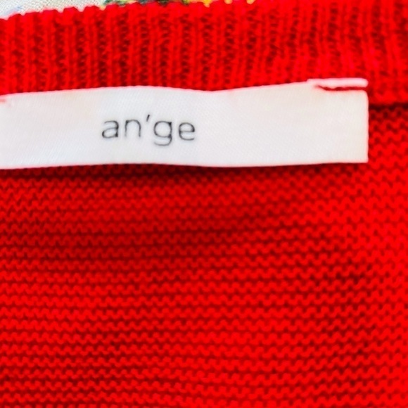 AN’GE PARIS l Red Sweater l RED COLD SHOULDER (PARIS) 0832 - Picture 2 of 4